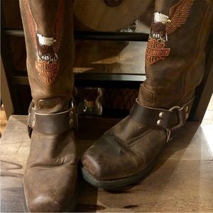HARLEY DAVIDSON VINTAGE BROWN BOOTS🦅🦅🦅